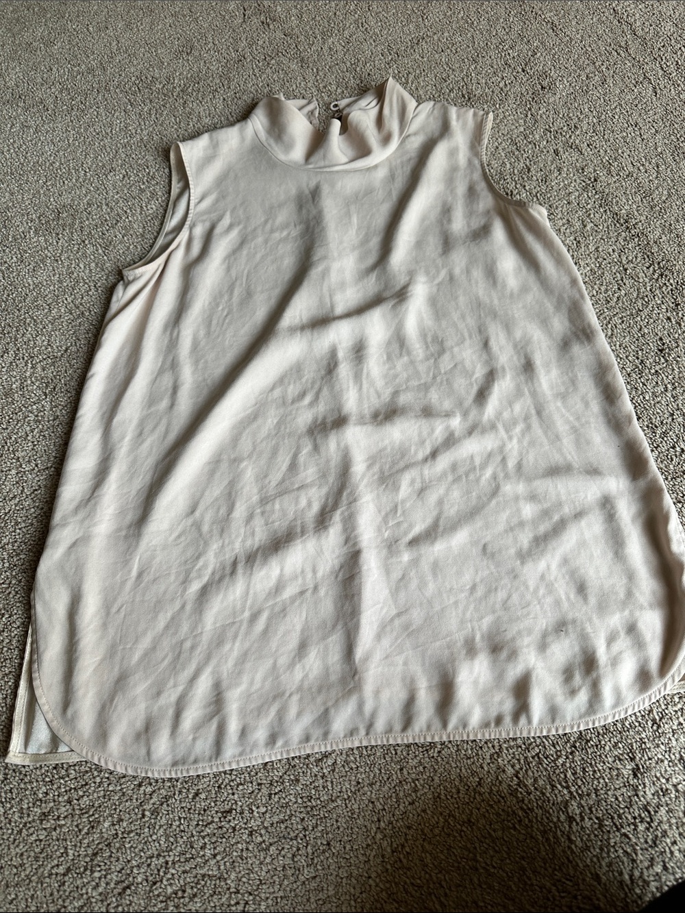 MM Lafleur Sleeveless Mock Neck Top in Cream